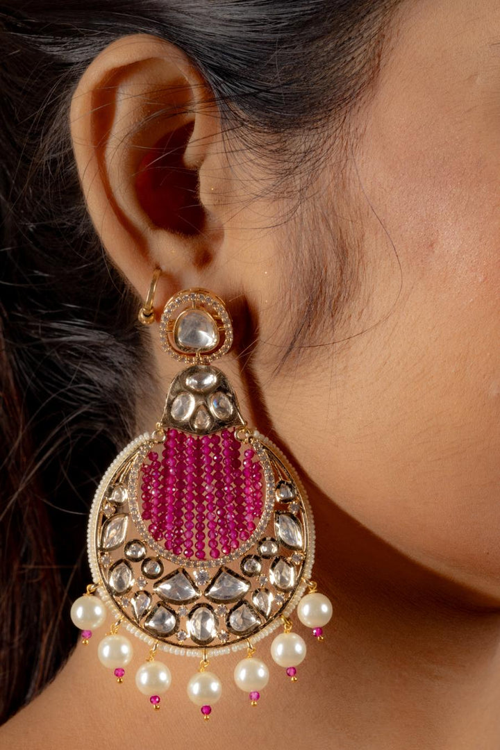 Buy BLUSH RUBY CHANDBALI